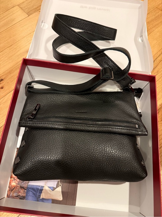 Hammitt Handbags - Hammitt Black Pebbled Leather Crossbody Bag